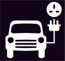 Car Charging Logo 850mm White Only