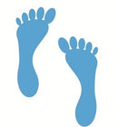 Preformed Thermoplastic Foot Print 300mm each c/w Toes