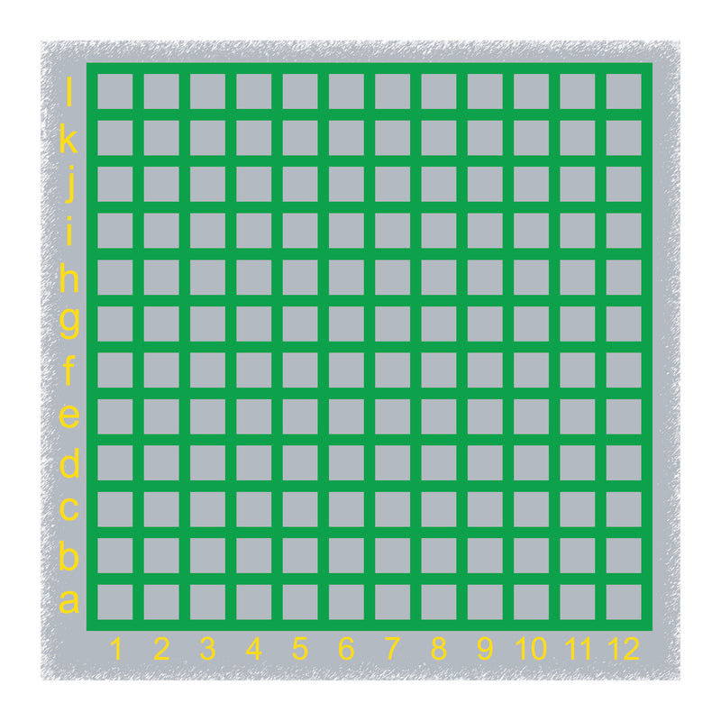 Preformed Thermoplastic Co-Ordinate Grid 3.8m x 3.8m