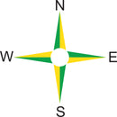 Preformed Thermoplastic 4 Point Compass 3m