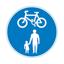 Preformed Thermoplastic DIA. 956 Shared Route Blue & White