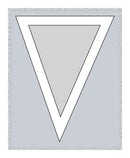 Preformed Thermoplastic Give Way Triangle White 500mm