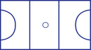 Preformed Thermoplastic Netball Court 30.5m x 15.25m
