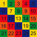 Preformed Thermoplastic 1-25 Number Board 1.5m Solid