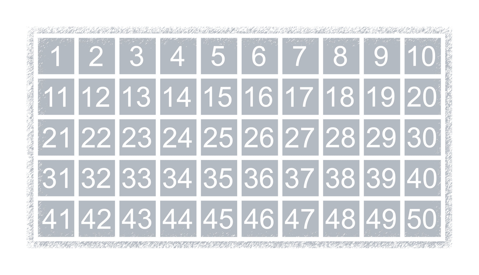 Thermoplastic 1-50 Number Board Outline - RoadCraft Safety Products UK