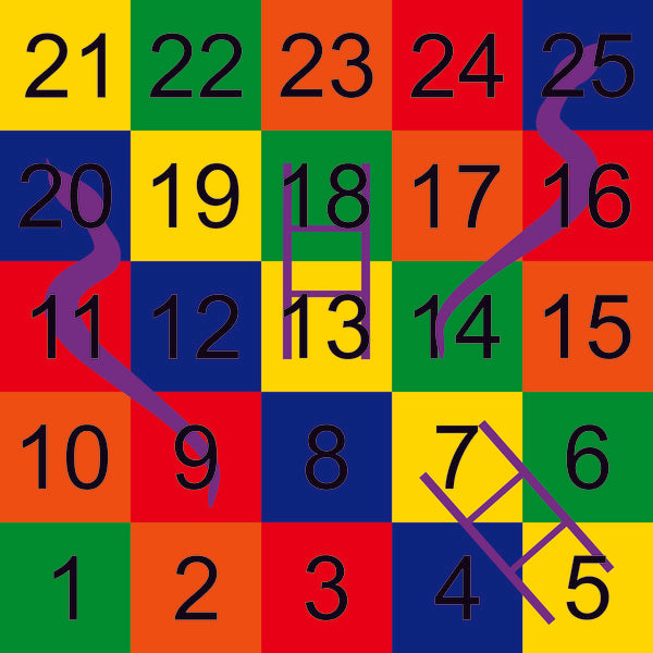 Preformed Thermoplastic Snakes & Ladders 1-25 2m Solid