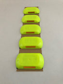 Safemark Self Adhesive Stud 2 Way Reflective Amber/Amber