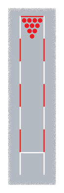 Preformed Thermoplastic Ten Pin Bowling 7000mm x 1000mm