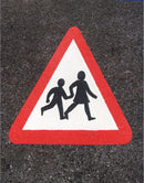 Preformed Thermoplastic Triangle Red, White, Black