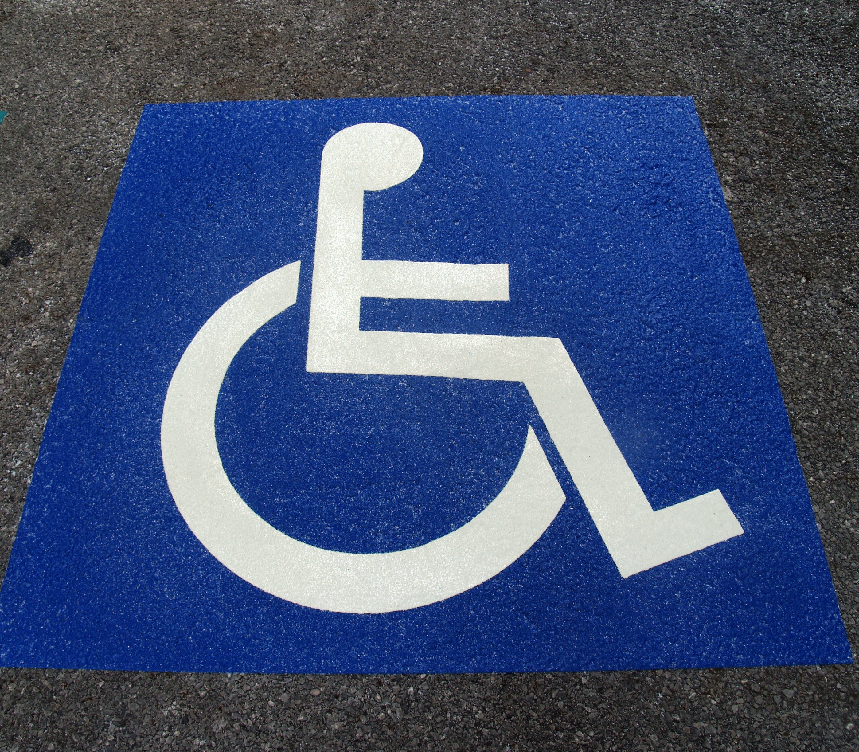 Thermoplastic Disabled Logo w Colour - RoadCraft Safety Products UK